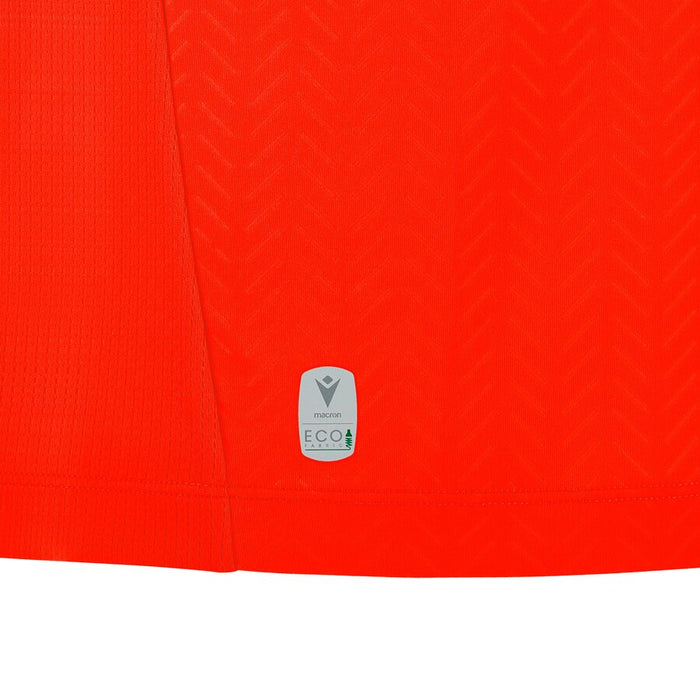 Macron Referee Shirt Ponnet Eco - Neon Red - Short Sleeves